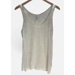 Women's Majestic Filatures Paris Size 2 100% Linen Tank Top